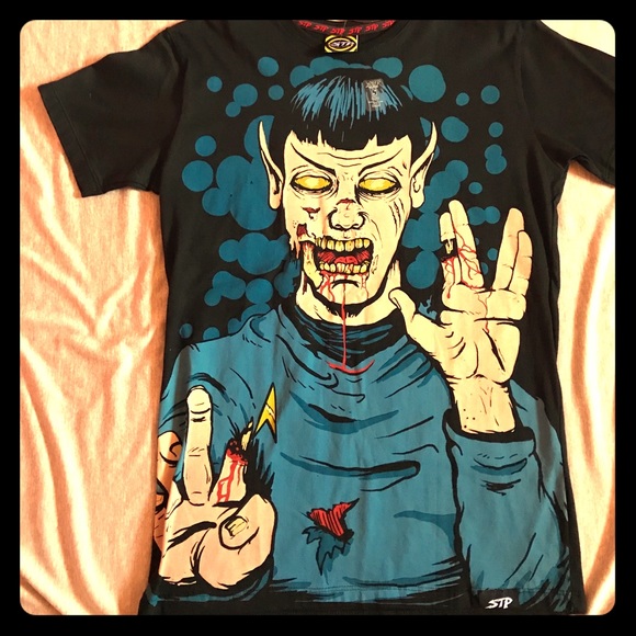 STP Street Wear Other - Spock Star Trek Zombie Graphic T-shirt